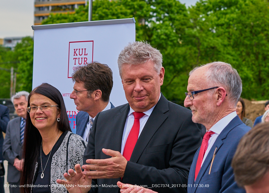 11. Mai 2017 - Grundsteinlegung für die LOGE und dem Kulturquadrat in Neuperlach